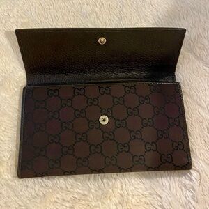 GUCCI GUCCISSIMA GG MONOGRAM TRIFOLD WALLET (ESPRESSO BROWN)